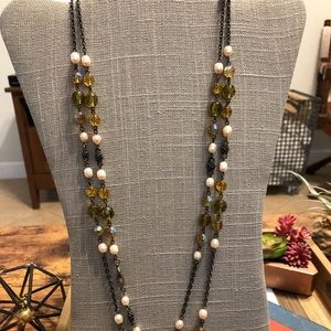 Antique. Canary Chic. Necklace.